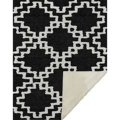 Premium Machine Washable ASB902 Black 50" x 70" Sherpa Throw Blanket
