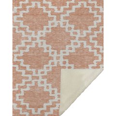 Premium Machine Washable ASB902 Salmon 50" x 70" Sherpa Throw Blanket
