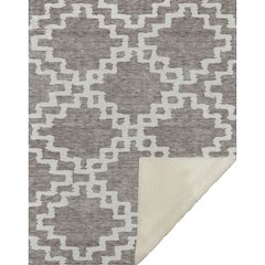 Premium Machine Washable ASB902 Taupe 50" x 70" Sherpa Throw Blanket
