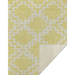 Premium Machine Washable ASB902 Yellow 50" x 70" Sherpa Throw Blanket