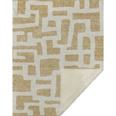 Premium Machine Washable ASB903 Gold 50" x 70" Sherpa Throw Blanket