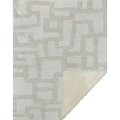 Premium Machine Washable ASB903 Ivory 50" x 70" Sherpa Throw Blanket