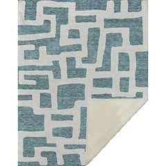Premium Machine Washable ASB903 Teal 50" x 70" Sherpa Throw Blanket