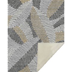 Premium Machine Washable ASB904 Gray 50" x 70" Sherpa Throw Blanket