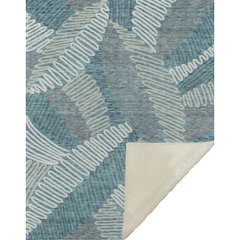 Premium Machine Washable ASB904 Teal 50" x 70" Sherpa Throw Blanket