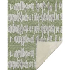 Premium Machine Washable ASB905 Green 50" x 70" Sherpa Throw Blanket