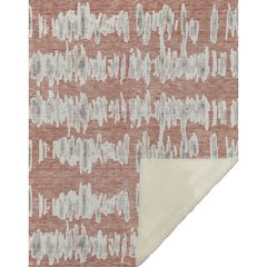 Premium Machine Washable ASB905 Salmon 50" x 70" Sherpa Throw Blanket