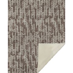 Premium Machine Washable ASB906 Brown 50" x 70" Sherpa Throw Blanket
