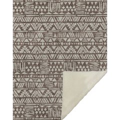 Premium Machine Washable ASB907 Brown 50" x 70" Sherpa Throw Blanket