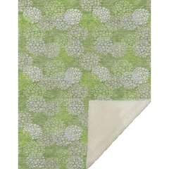 Premium Machine Washable ASB908 Green 50" x 70" Sherpa Throw Blanket
