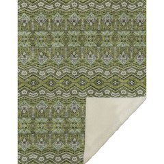 Premium Machine Washable ASB909 Olive 50" x 70" Sherpa Throw Blanket
