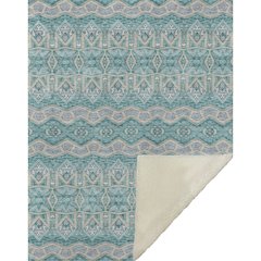 Premium Machine Washable ASB909 Teal 50" x 70" Sherpa Throw Blanket