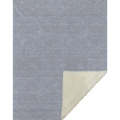 Premium Machine Washable ASB910 Blue 50" x 70" Sherpa Throw Blanket