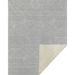 Premium Machine Washable ASB910 Gray 50" x 70" Sherpa Throw Blanket