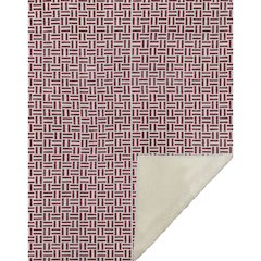 Premium Machine Washable ASB911 Burgundy 50" x 70" Sherpa Throw Blanket