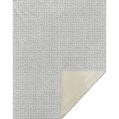 Premium Machine Washable ASB911 Silver 50" x 70" Sherpa Throw Blanket