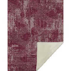 Premium Machine Washable ASB912 Burgundy 50" x 70" Sherpa Throw Blanket