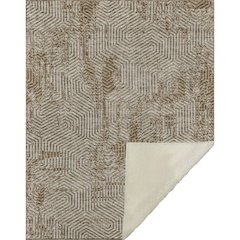 Premium Machine Washable ASB912 Mocha 50" x 70" Sherpa Throw Blanket
