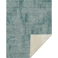 Premium Machine Washable ASB912 Teal 50" x 70" Sherpa Throw Blanket