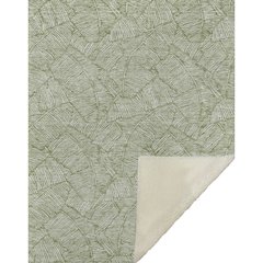 Premium Machine Washable ASB913 Green 50" x 70" Sherpa Throw Blanket