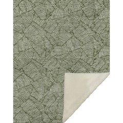 Premium Machine Washable ASB913 Olive 50" x 70" Sherpa Throw Blanket
