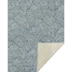 Premium Machine Washable ASB913 Teal 50" x 70" Sherpa Throw Blanket