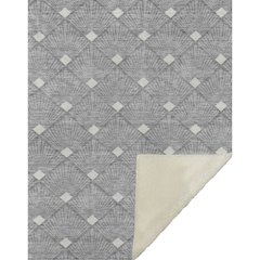 Premium Machine Washable ASB914 Gray 50" x 70" Sherpa Throw Blanket