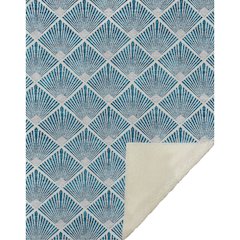 Premium Machine Washable ASB914 Teal 50" x 70" Sherpa Throw Blanket