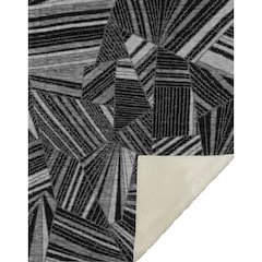 Premium Machine Washable ASB915 Black 50" x 70" Sherpa Throw Blanket
