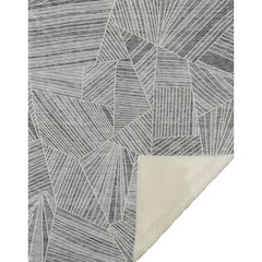 Premium Machine Washable ASB915 Gray 50" x 70" Sherpa Throw Blanket