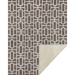 Premium Machine Washable ASB916 Brown 50" x 70" Sherpa Throw Blanket