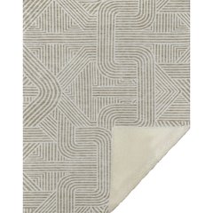 Premium Machine Washable ASB917 Beige 50" x 70" Sherpa Throw Blanket