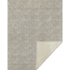 Premium Machine Washable ASB918 Beige 50" x 70" Sherpa Throw Blanket