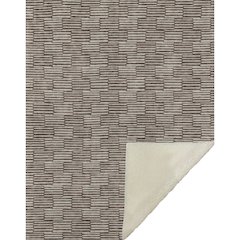 Premium Machine Washable ASB918 Brown 50" x 70" Sherpa Throw Blanket