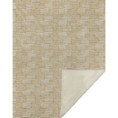 Premium Machine Washable ASB918 Gold 50" x 70" Sherpa Throw Blanket
