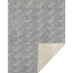 Premium Machine Washable ASB918 Gray 50" x 70" Sherpa Throw Blanket