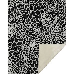 Premium Machine Washable ASB919 Black 50" x 70" Sherpa Throw Blanket