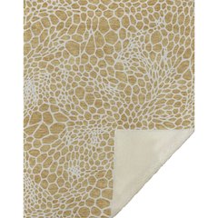 Premium Machine Washable ASB919 Gold 50" x 70" Sherpa Throw Blanket