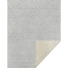 Premium Machine Washable ASB919 Silver 50" x 70" Sherpa Throw Blanket