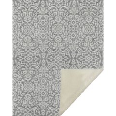 Premium Machine Washable ASB920 Gray 50" x 70" Sherpa Throw Blanket