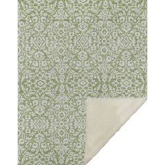 Premium Machine Washable ASB920 Green 50" x 70" Sherpa Throw Blanket