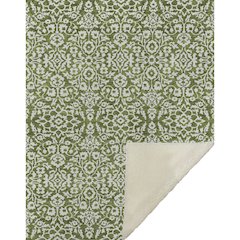 Premium Machine Washable ASB920 Olive 50" x 70" Sherpa Throw Blanket