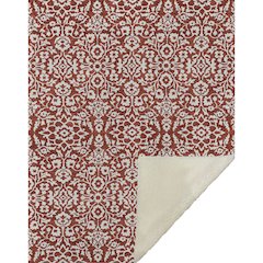 Premium Machine Washable ASB920 Red 50" x 70" Sherpa Throw Blanket