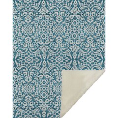 Premium Machine Washable ASB920 Teal 50" x 70" Sherpa Throw Blanket