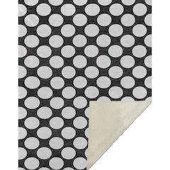 Premium Machine Washable ASB921 Black 50" x 70" Sherpa Throw Blanket