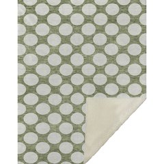 Premium Machine Washable ASB921 Green 50" x 70" Sherpa Throw Blanket