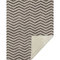 Premium Machine Washable ASB922 Brown 50" x 70" Sherpa Throw Blanket