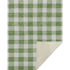 Premium Machine Washable ASB923 Green 50" x 70" Sherpa Throw Blanket