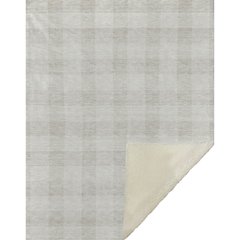 Premium Machine Washable ASB923 Ivory 50" x 70" Sherpa Throw Blanket