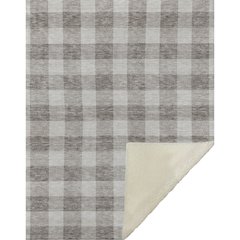 Premium Machine Washable ASB923 Taupe 50" x 70" Sherpa Throw Blanket